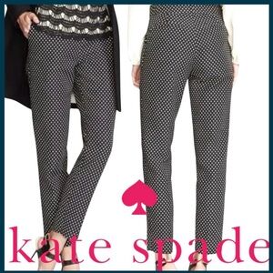Kate Spade Black/Beige Cropped Polka Dot Margaux Pants (2)